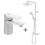 Du&scaron;ikomplekt+valamusegisti Estetic Gustavsberg, kroom