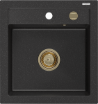 K&ouml;&ouml;givalamu Mexen Vito Metallic black/silver+Gold, graniit, 49 cm x 52 cm x 21 cm, metallic black/silver+gold