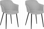 Toolide komplekt Beliani Elim, matt, helehall v., 45 cm x 43 cm x 82 cm, 2 tk