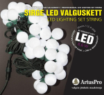 J&otilde;ulutuled Artus Pro, 12 m, valge v., 40 LED