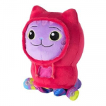 Pehme m&auml;nguasi kass Spin Master Gabby's Dollhouse DJ Catnip, punane v., 25 cm