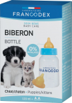 S&ouml;&ouml;tmiss&uuml;stal Francodex Biberon Feeding bottle, 0.12 l, l&auml;bipaistev v./sinine v.