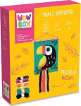 Loovkomplekt, makramee komplekt, papagoid Tm Toys Wall Hanging, must v./kollane v./roheline v.