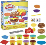 Plastiliini komplekt, koos tarvikutega Hasbro Play-Doh Kitchen Creations Burgers Fries, mitmev&auml;rviline