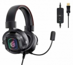 Juhtmega m&auml;nguri peakomplekt Conceptronic Athan 7.1, must v.