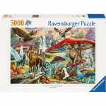Pusle Ravensburger Mushrooms & Myths, 101 cm x 153 cm, 5000 tk, mitmev&auml;rviline