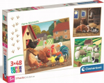 Pusle 3in1 Clementoni Farm Moments 25791, 21 cm x 20.5 cm, 144 tk, mitmev&auml;rviline