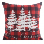 J&otilde;ulu dekoratiivne padjakate Merry Christmas, valge v./must v./punane v., 45 cm x 45 cm