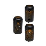 Dekoratsioon ''Latern'' LED-valgustusega, 23 cm, 12 cm, must v.