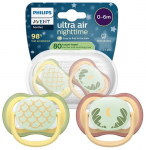 Luttide komplekt Philips Avent Ultra Air Night Neutral, 0 kuud, kollane v./roheline v./roosa v.