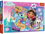 Pusle Trefl Gabbys Dollhouse Friendship In The Cat house, 27.5 cm x 41 cm, 100 tk, mitmev&auml;rviline