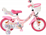 Lisaratastega laste jalgratas, laste Volare Unicorn CB 3H4, roosa v., 12"