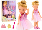 Nukk aksessuaaridega Lean Toys Pretty Girl 18170, 34 cm, roosa v.