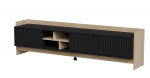 TV-kapp Cama Meble Porto, tamm v./must v., 38 cm x 190 cm x 50 cm
