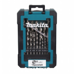Metallist puurikomplekt Makita D-78352, metall, hss-g, silindriline, 1-10 mm x 16 cm