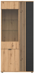 Vitriinkapp Vabres, pruun v., 40 cm x 90.5 cm x 195.5 cm