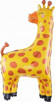 Fooliumist &otilde;hupall erikujuga GoDan Giraffe, kollane v./oranž v.