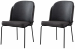 Toolide komplekt Kalune Design Dore 195 V2 974NMB1878, matt, must v., 52 cm x 62 cm x 72 cm, 2 tk