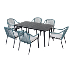Aiam&ouml;&ouml;bli komplekt Besk 9152263, eri v&auml;rvi, 6 istekohta