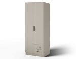 Riidekapp ADRK Novaro 80, must v./ka&scaron;miir v., 52.1 cm x 80 cm x 206.6 cm