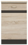 Alumine k&ouml;&ouml;gikapp Junona Line Left, sonoma tamm v./wenge v., 47 cm x 50 cm x 85.7 cm