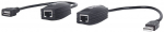 &Uuml;hendus Manhattan USB Line Extender 179300 USB, RJ-45 female, 60 m, must v.
