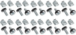 Kruvid InLine Cage Nut Set M6 20-pcs, h&otilde;be v.