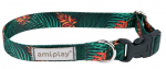 Kaelarihm koertele Amiplay Be Happy, roheline, 200 - 350 mm x 15 mm, 20-35