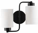 Valgusti seinale Opviq Balcova N-345, E27, 2 x 40 W, must v.