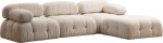 Nurgadiivan Hanah Home Bubble L1-O1-1R-PUF, kreemjasvalge, parem, 190 x 288 cm x 75 cm