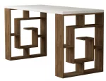 Kirjutuslaud Kalune Design Maze 855DTE3833, 140 cm x 60 cm, 75 cm, tamm v./valge v./tumepruun v.