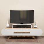 TV-laud Kalune Design Rose, pruun v./valge v., 145 cm x 36.8 cm x 49.8 cm