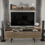 TV-laud Kalune Design Ola, p&auml;hklipuu v., 160 cm x 35 cm x 64.5 cm