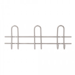 Seinale kinnitatav riidepuu Domoletti MS077-3, hall