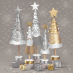 J&otilde;ulu pabersalvr&auml;tikud Daisy, 33 cm x 33 cm, mitmev&auml;rviline, 20 tk