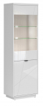 Vitriinkapp Forn S471-REG1D1W-BIP, valge v., 64 cm x 42.5 cm x 200.5 cm