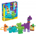 Klotsid Mattel Mega Bloks Squeak N Chomp Dino HKN43, 24 tk