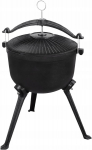 Potid Master Grill & Party Iron Cauldron, 28 cm x 28 cm x 56 cm, 8 l