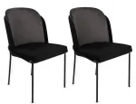 Toolide komplekt Kalune Design Dore 150 974NMB1652, l&auml;ikiv, must v./hall v., 55 cm x 54 cm x 86 cm, 2 tk