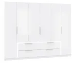 Riidekapp Forte Luano LXNS962-120, valge v., 60 cm x 269.7 cm x 210.5 cm