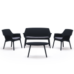 Aiam&ouml;&ouml;bli komplekt Bica Luxor Lounge Set, hall v., 4 istekohta