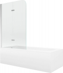 Vann seinaga, teisaldatav Mexen Vega, 70 cm x 150 cm x 40 cm, ristk&uuml;lik, valge