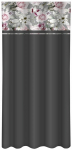 &Ouml;&ouml;kardin ZMK-057, valge v./grafiit v./hall v., 160 cm x 250 cm