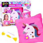 &Otilde;mblustarvikud Girls Creator Sequin Pillow Unicorn, roosa