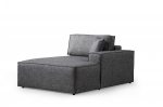 Nurgadiivan - voodi Atelier Del Sofa Pirlo, tumehall v., parem, 260 x 100 cm x 88 cm