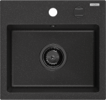 K&ouml;&ouml;givalamu Mexen Milo, graniit, 43 cm x 41 cm x 17.1 cm, antratsiit/must/h&otilde;be