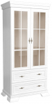 Vitriinkapp Gala Meble Kora KRW 2, valge v., 40 cm x 88 cm x 193 cm