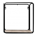 Seinariiul Domoletti, must/puidu, 30 cm x 30 cm x 12 cm