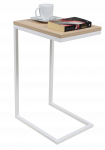 Kohvilaud ADRK Spark, valge v./pruunikas v., 40 cm x 30 cm x 62 cm