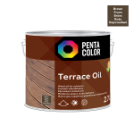 Terrassi&otilde;li Pentacolor Terrace Oil, pruun v., 2.7 l